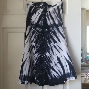Express Strapless Fit & Flare Dress